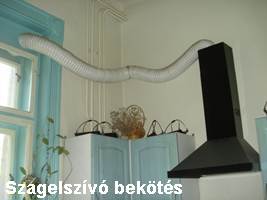 Szagelszívó bekötés